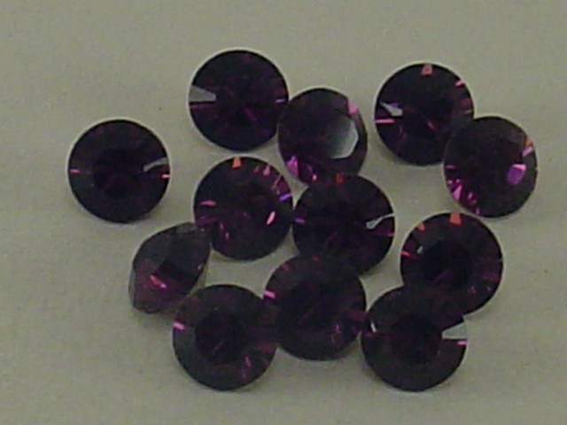 1 Gross pp14 (2.0-2.1mm) AMETHYST (maxima) POINTED BACK PRECIOSA Rhinestones